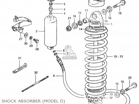 SHOCK ABSORBER (MODEL D) - RM500 1983 (D)