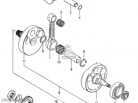 CRANKSHAFT - RM500 1983 (D)