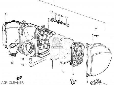 AIR CLEANER - RM500 1983 (D)