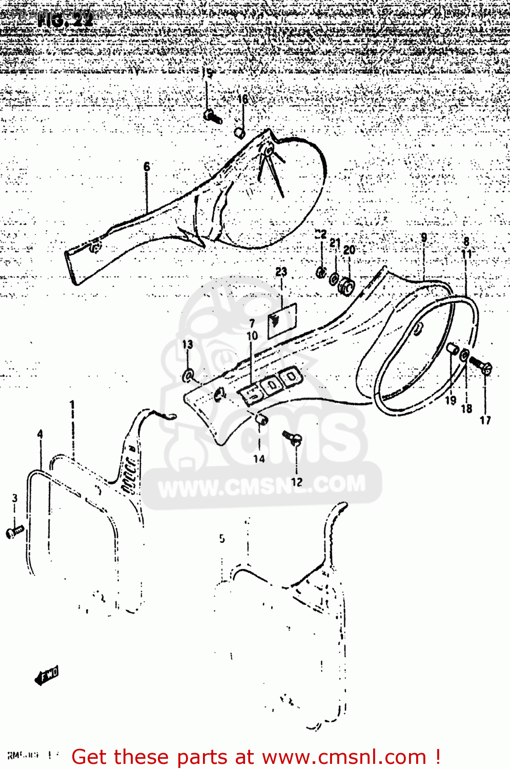 FRAME COVER RM500 1984 (E) USA (E03)