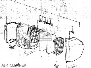 AIR CLEANER - RM500 1984 (E) USA (E03)