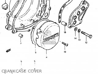 CRANKCASE COVER - RM500 1984 (E) USA (E03)
