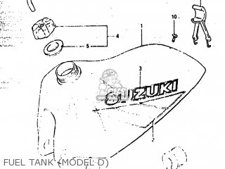 FUEL TANK (MODEL D) - RM500 1984 (E) USA (E03)