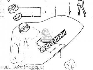 FUEL TANK (MODEL E) - RM500 1984 (E) USA (E03)