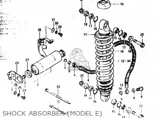 SHOCK ABSORBER (MODEL E) - RM500 1984 (E) USA (E03)