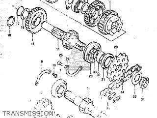 TRANSMISSION - RM500 1984 (E) USA (E03)