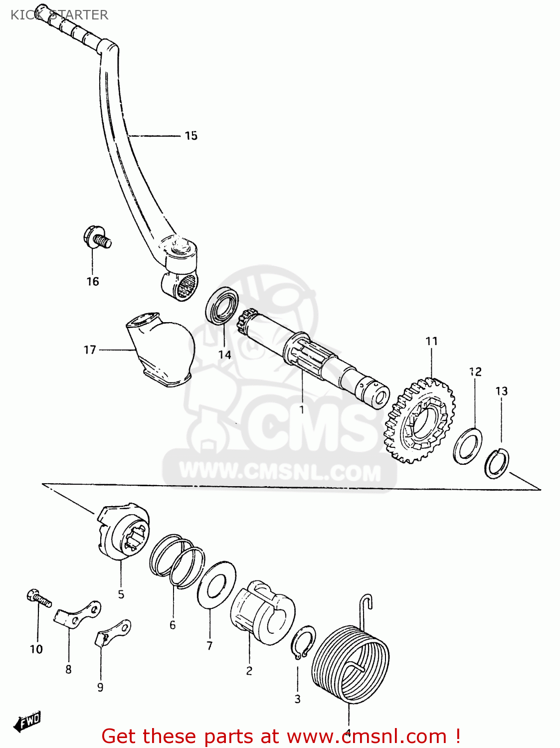 KICK STARTER RM500 1984 (E)