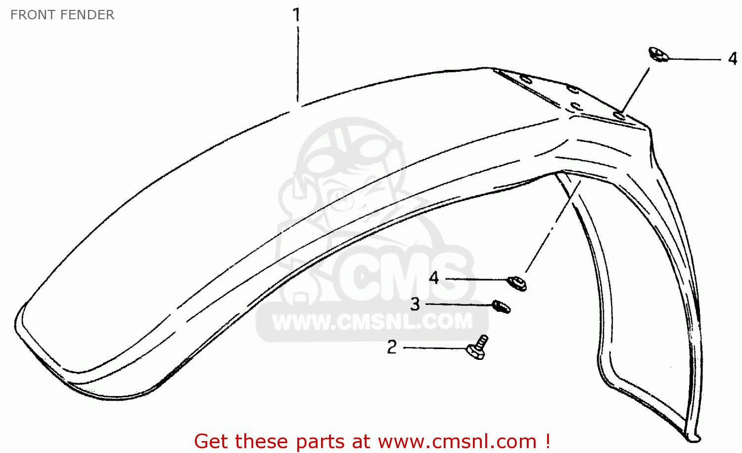 FRONT FENDER RM500 1984 (E)