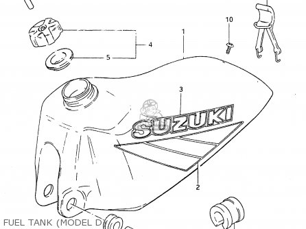 FUEL TANK (MODEL D) - RM500 1984 (E)