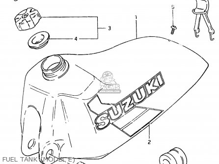 FUEL TANK (MODEL E) - RM500 1984 (E)