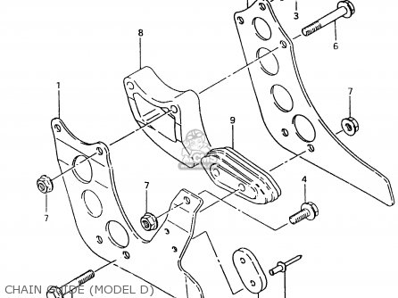 CHAIN GUIDE (MODEL D) - RM500 1984 (E)