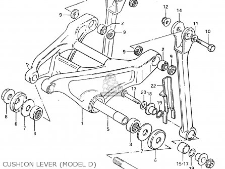 CUSHION LEVER (MODEL D) - RM500 1984 (E)
