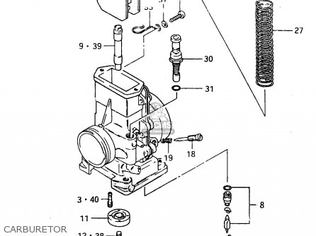 CARBURETOR - RM500 1984 (E)