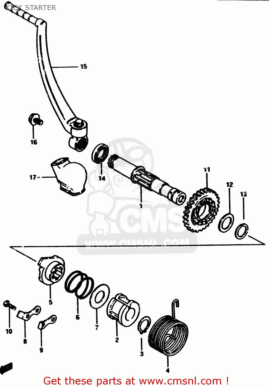 KICK STARTER RM500 1985 (F)