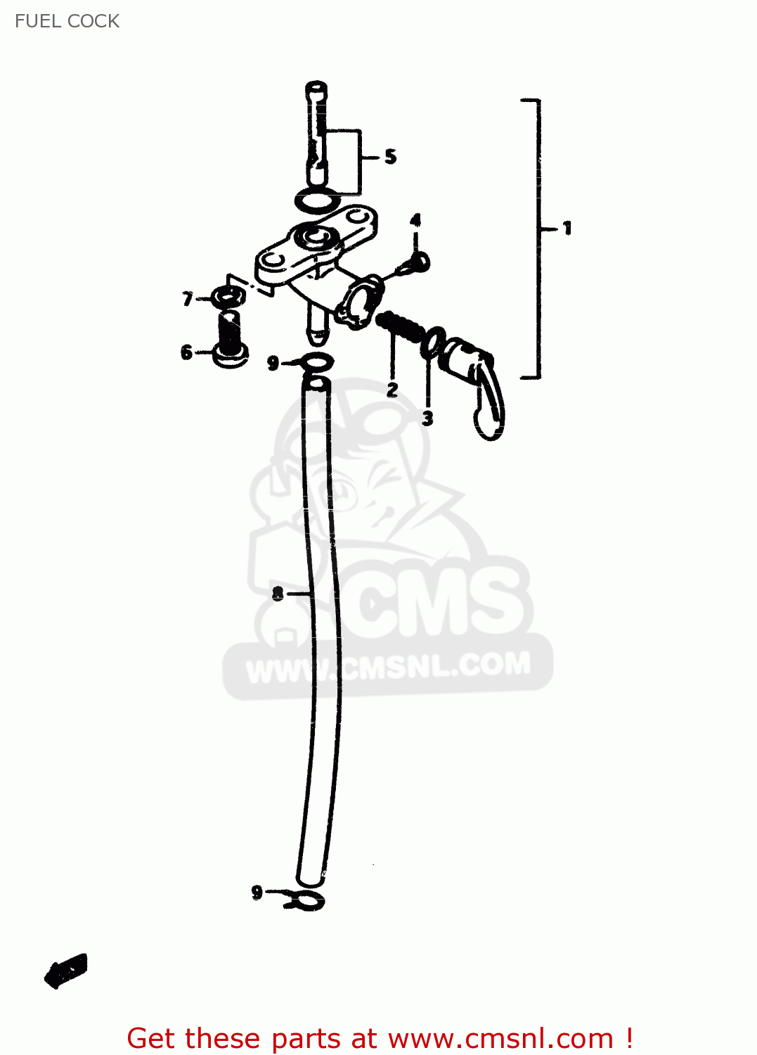 FUEL COCK RM500 1985 (F)