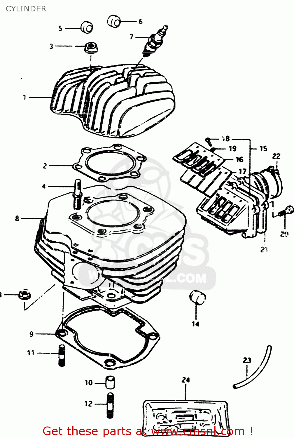 CYLINDER RM500 1985 (F)