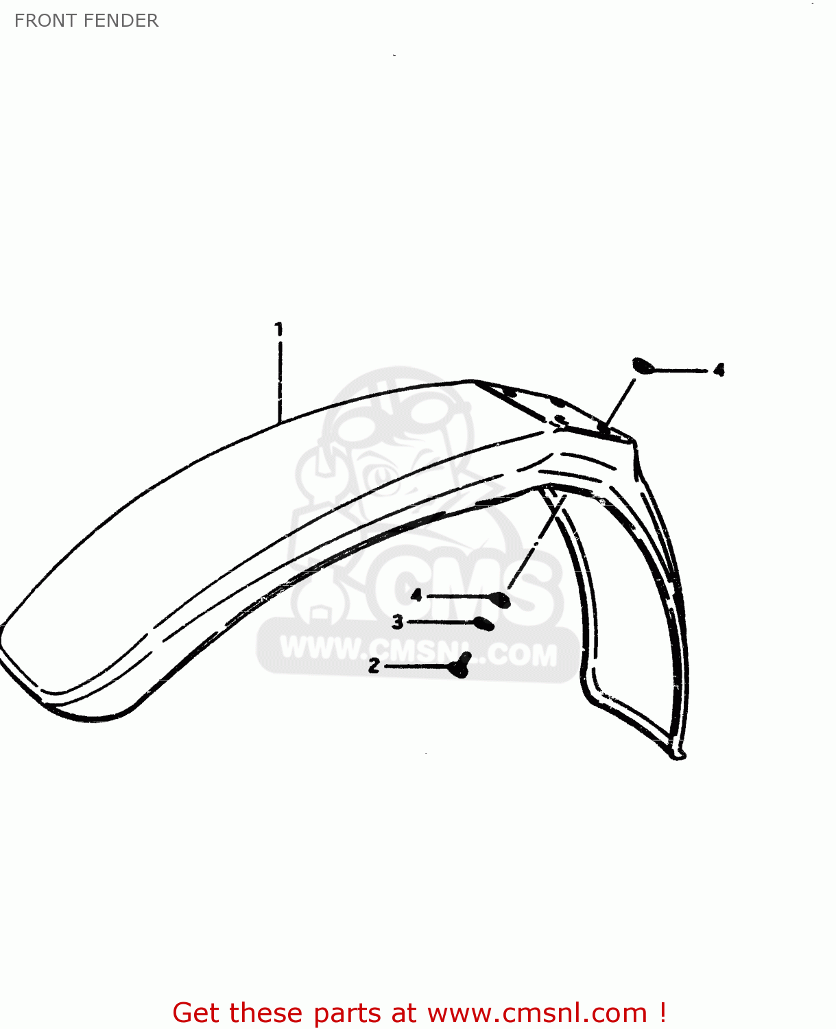 FRONT FENDER RM500 1985 (F)
