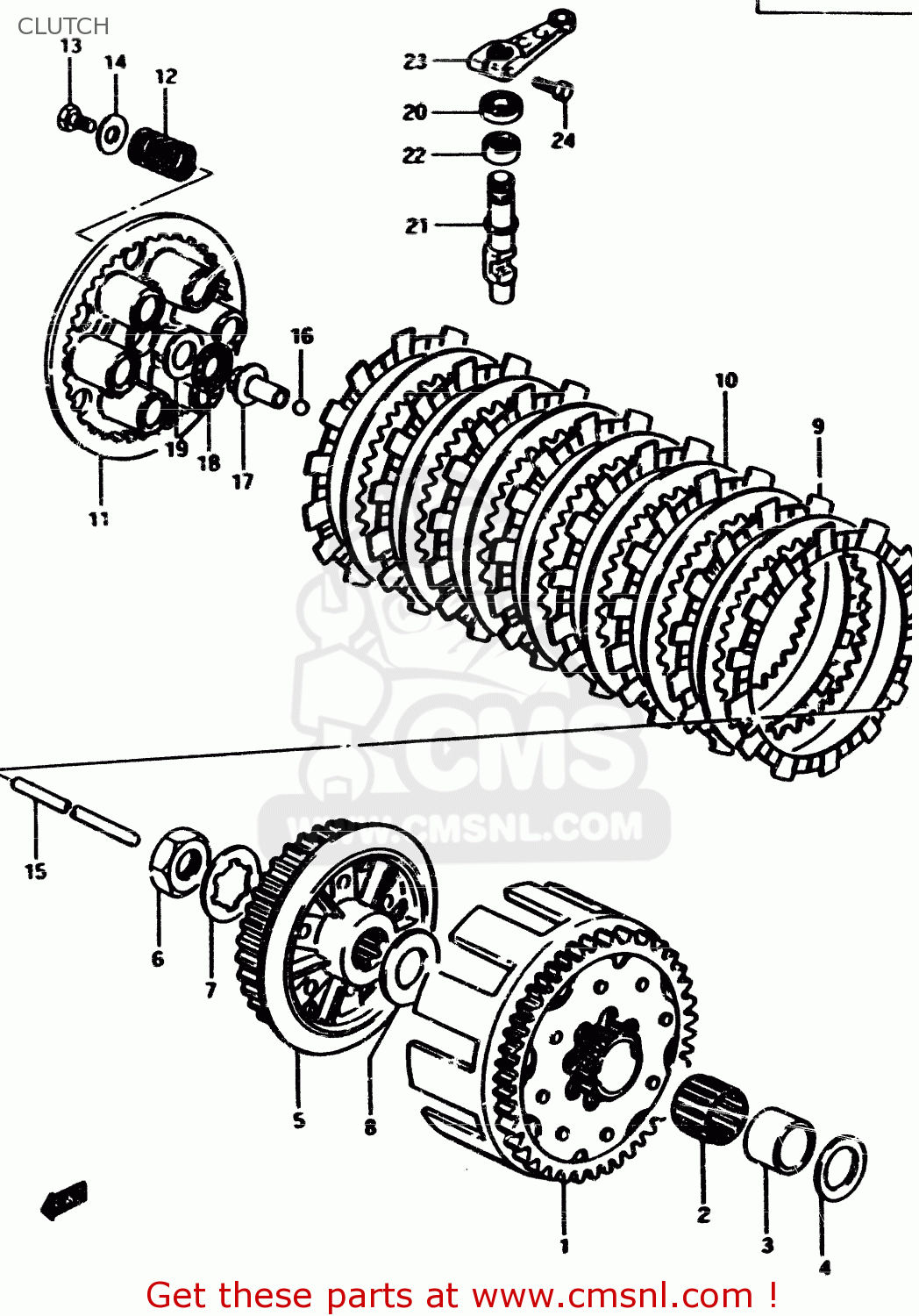 CLUTCH RM500 1985 (F)
