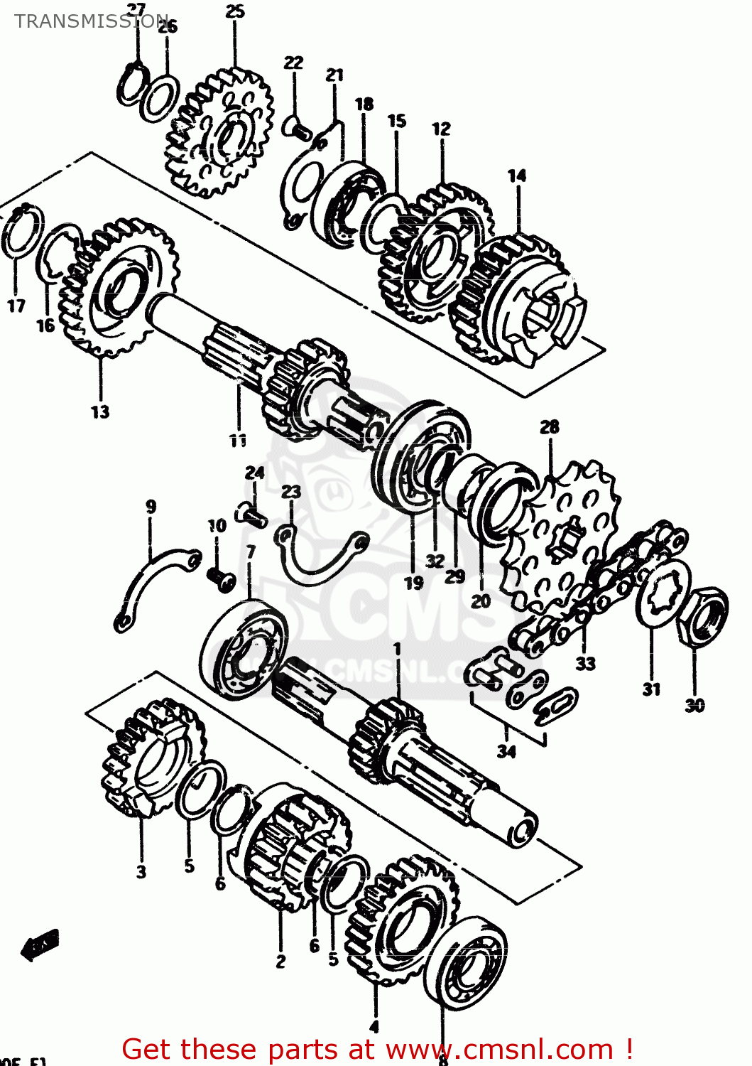 TRANSMISSION RM500 1985 (F)
