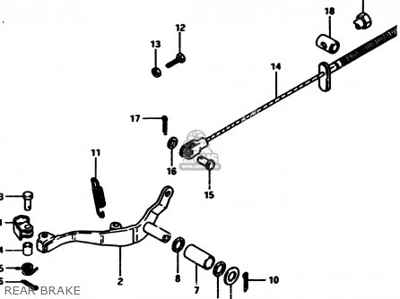 REAR BRAKE - RM500 1985 (F)