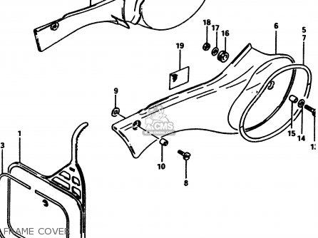 FRAME COVER - RM500 1985 (F)