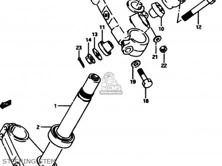 STEERING STEM - RM500 1985 (F)
