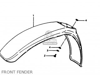 FRONT FENDER - RM500 1985 (F)