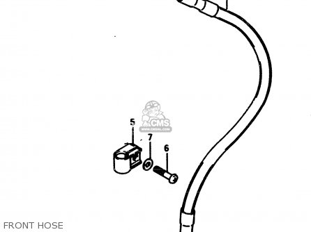 FRONT HOSE - RM500 1985 (F)