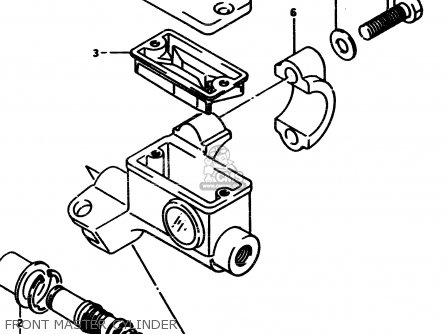 FRONT MASTER CYLINDER - RM500 1985 (F)