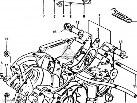 CRANKCASE - RM500 1985 (F)
