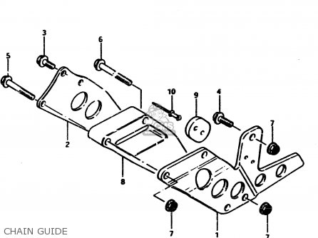 CHAIN GUIDE - RM500 1985 (F)