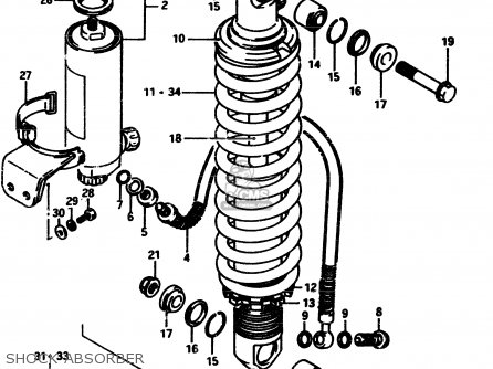SHOCK ABSORBER - RM500 1985 (F)