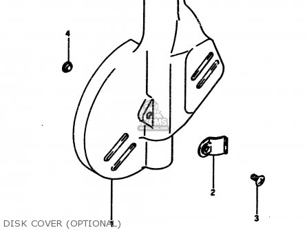 DISK COVER (OPTIONAL) - RM500 1985 (F)