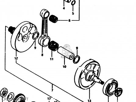 CRANKSHAFT - RM500 1985 (F)