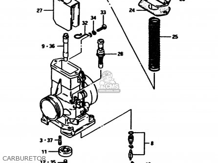 CARBURETOR - RM500 1985 (F)