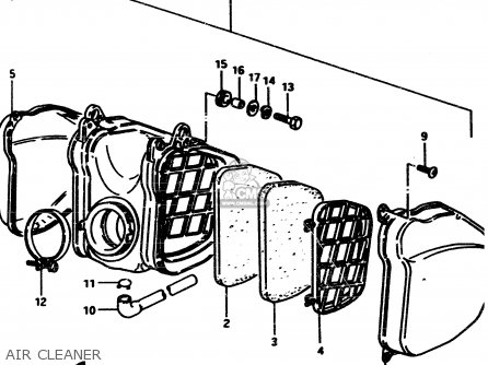 AIR CLEANER - RM500 1985 (F)