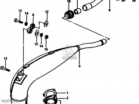 MUFFLER - RM500 1985 (F)