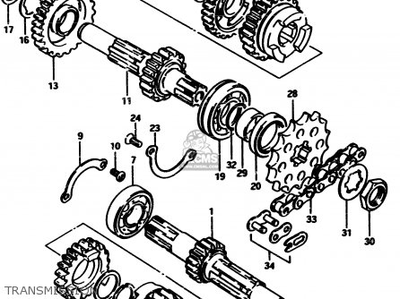 TRANSMISSION - RM500 1985 (F)