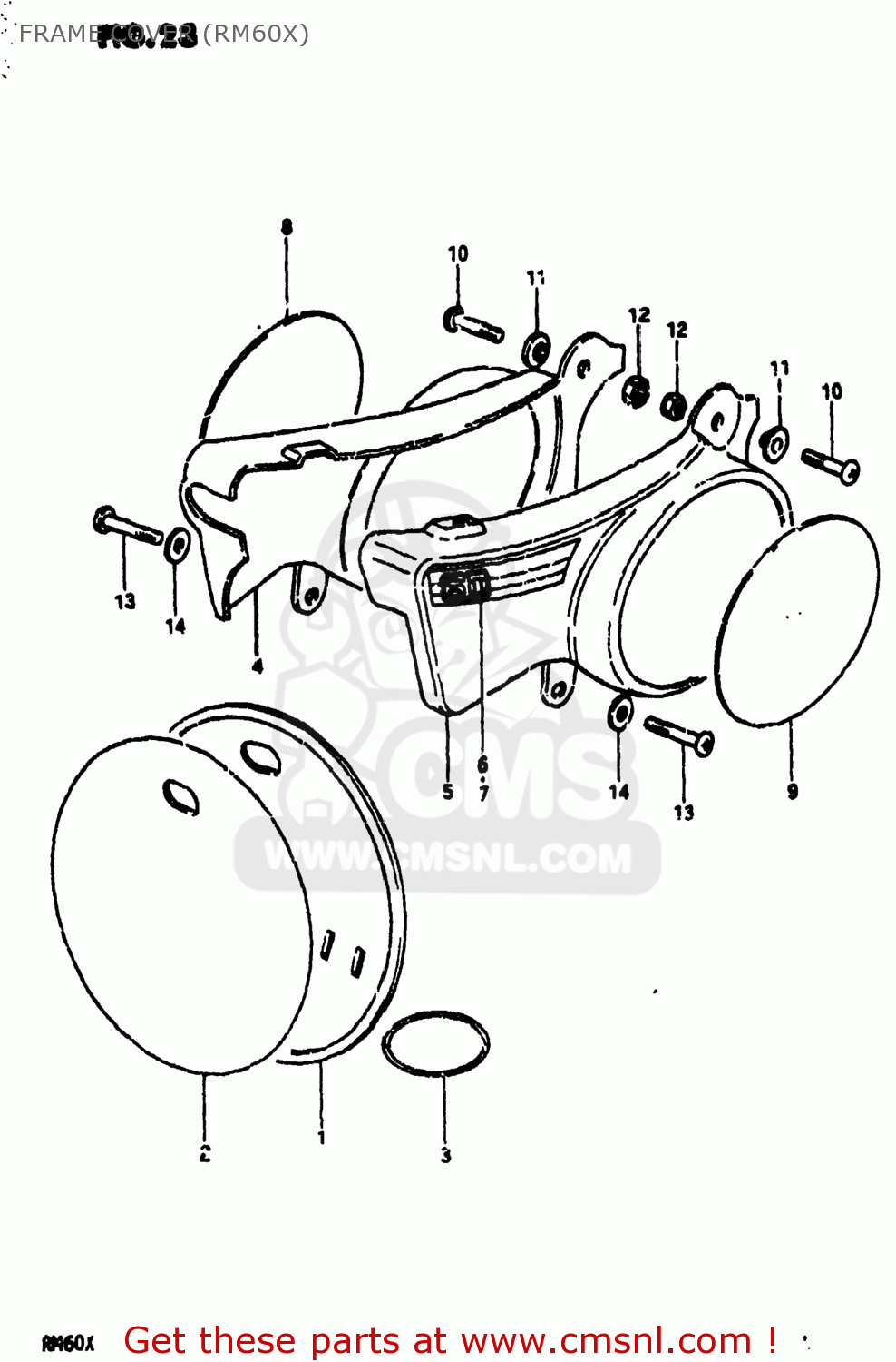 FRAME COVER (RM60X) RM60 1979 (N) USA (E03)