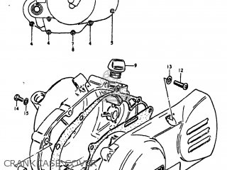 CRANKCASE COVER - RM60 1979 (N) USA (E03)