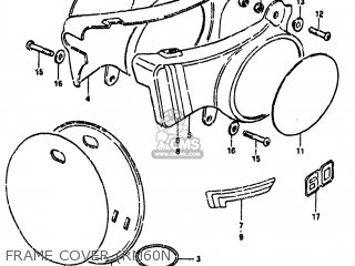 FRAME COVER (RM60N - RM60 1980 (T) USA (E03)