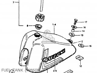 FUEL TANK (RM60N - RM60 1980 (T) USA (E03)