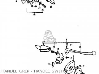 HANDLE GRIP - HANDLE SWITCH - RM60 1980 (T) USA (E03)