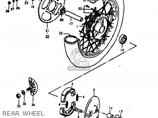 REAR WHEEL - RM60 1980 (T) USA (E03)