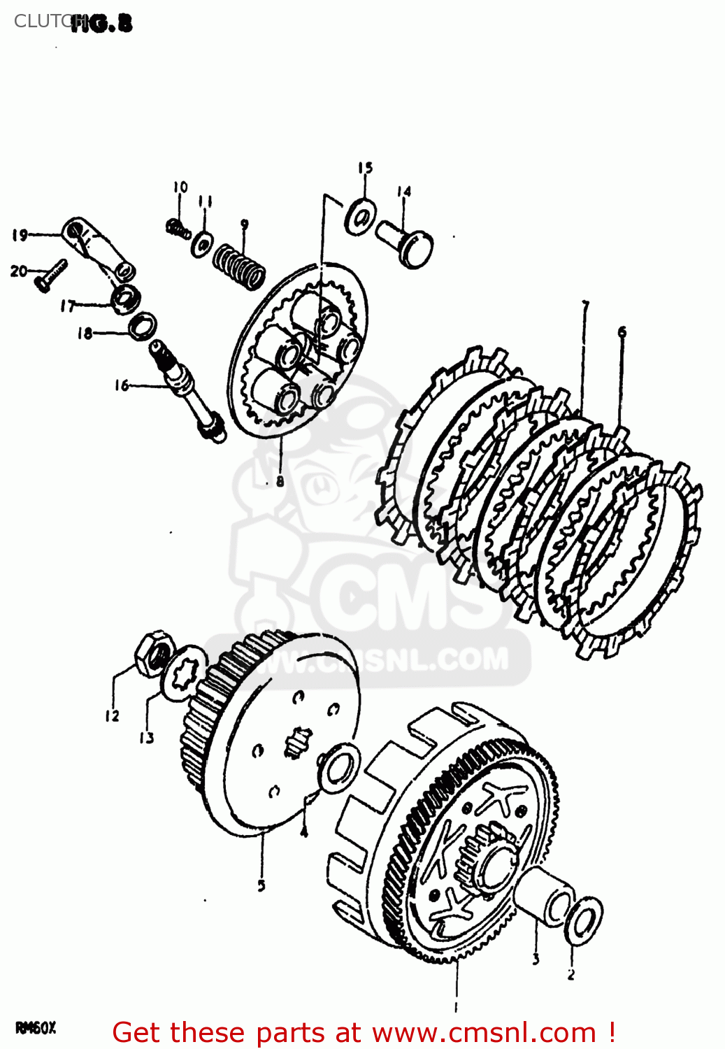 CLUTCH RM60 1981 (X) USA (E03)