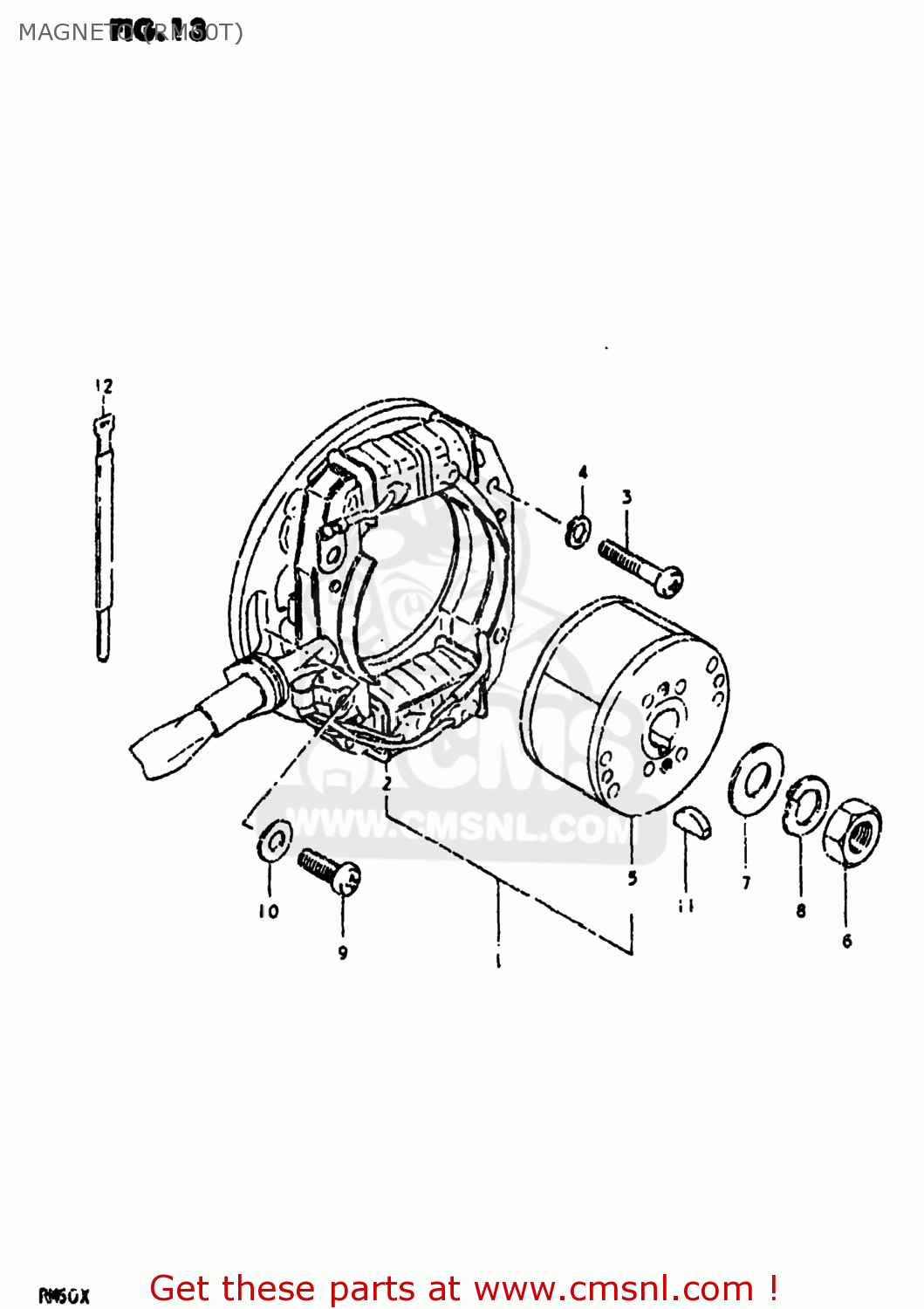 MAGNETO (RM60T) RM60 1981 (X) USA (E03)
