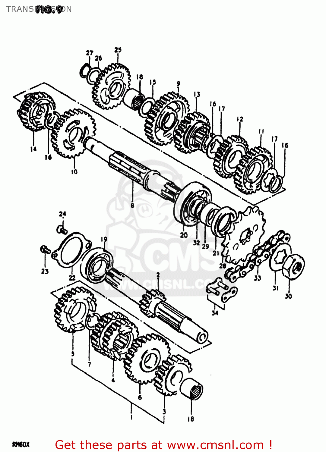 TRANSMISSION RM60 1981 (X) USA (E03)