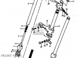 FRONT FORK - RM60 1981 (X) USA (E03)