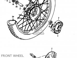 FRONT WHEEL - RM60 1981 (X) USA (E03)
