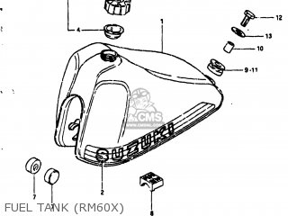 FUEL TANK (RM60X) - RM60 1981 (X) USA (E03)